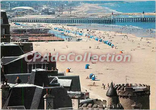 Cartes postales moderne Cote fleurie Tourville (Calvados) Station balneaire renommee la plage