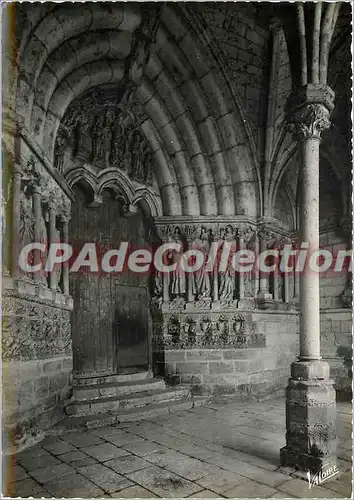 Cartes postales moderne Candes (I et L) Eglise Saint Martin Interieur du Porche de Saint Michel (XIIIe s)