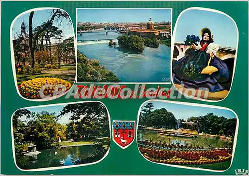 Cartes postales moderne Toulouse Ville d'Art Cite des Viiolettes ses jardins