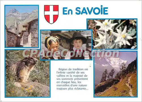 Cartes postales moderne Bonneval sur Arc Village pittoresque couple de petites savoyards edeweiss la marmotte le Mont B