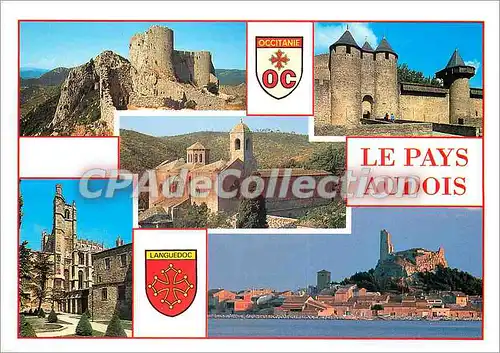 Cartes postales moderne Le Languedoc Touristique Le Pays Audois Chateau de Peyrepertuse cite de Carcassonne