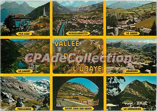 Moderne Karte Vallee de l'Ubaye Alpes de Haute Provence