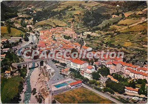 Moderne Karte Prats de Mollo la Preste (Pyr Or) Vue generale aerienne