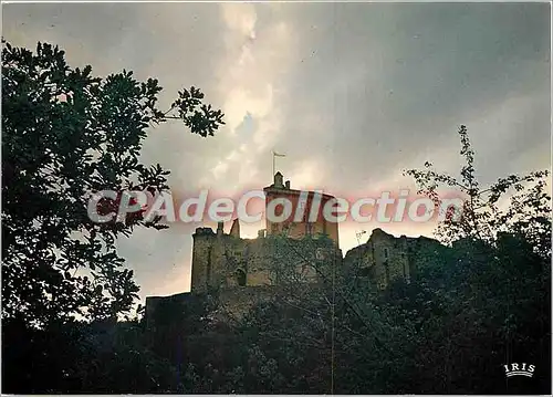 Moderne Karte Bonaguil(Lot et Garonne) Chateau fort de Bonaguil a 7 km de Fumel