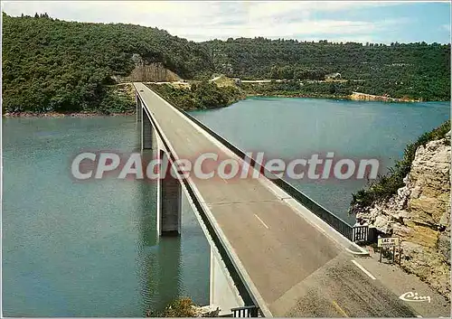 Moderne Karte Barrage de Vouglans (Jura) sur la Riviere d'Ain