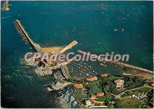 Moderne Karte St Jean de Luz (Pyr Atlantique) Socoa vue generale sur le Fort de Socoa le ravissant port et le