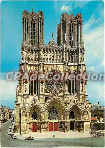 Cartes postales moderne Caathedrale de Reims (XIIIe s) Facade Ouest