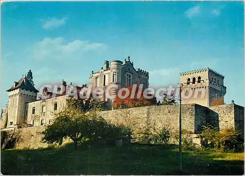 Moderne Karte Auros (Gironde) Abbaye cistercienne Sainte Marie du River (regle de Saint Benoit)