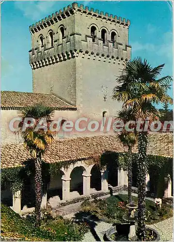 Moderne Karte Auros (Gironde) Abbaye Cistercienne Sainte Maire du Rivet (regle de Saint Benoit