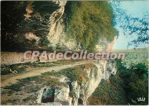 Cartes postales moderne Peyzac le Moustier (Dordogne) Vallee de la Vezere au pas du Miroir le Grand Abri Troglodytique
