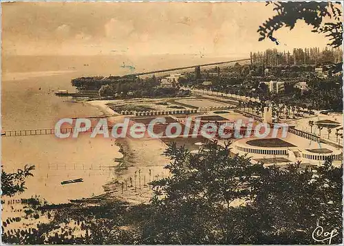 Cartes postales moderne Aix les Bains Lac du Bourget Vue d'ensemble de la plage