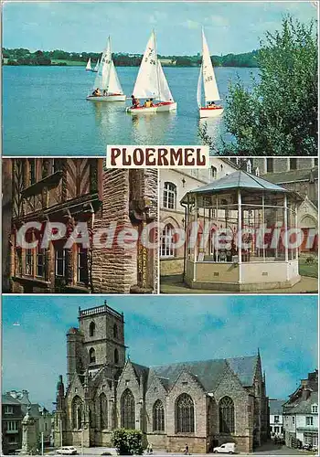 Cartes postales moderne Ploermel (Morbihan) L'etang au Duc Maison des Marmousets (XVIe s)