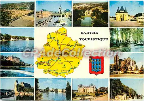 Cartes postales moderne Sarthe Touristique