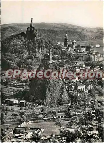 Moderne Karte Le Puy en Velay (Haute Loire) alt 630 m un des curieux aspect de la Ville dite Cite Sainte