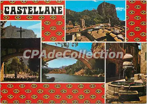 Cartes postales moderne Route Napoleon Castellane Alpes de Haute Provence alt 724 m Cite historique a l'entree des cele
