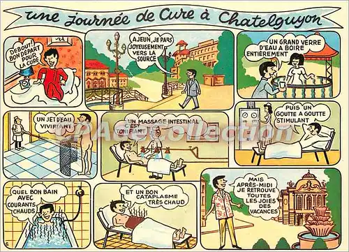 Cartes postales moderne Chatelguyon (Puy de Dome) Une Journee de Cure