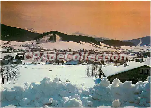 Moderne Karte Autrans Isere Alt 1050 m vue generale