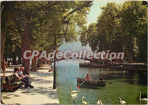 Cartes postales moderne Annecy (Hte Savoie) En bordure du champ de Mars le canal du Vasse et le Pont des Amours