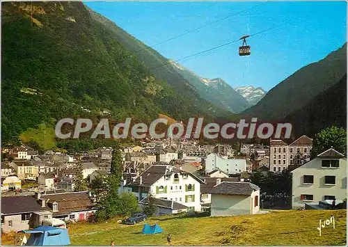 Cartes postales moderne Cauterets (H P) Vue generale et le Telepherique