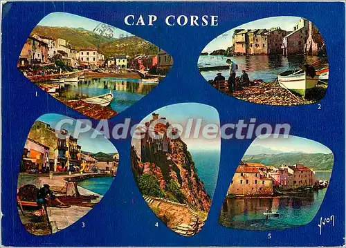 Moderne Karte Cap Corse Marine de Centuri Erbalunga