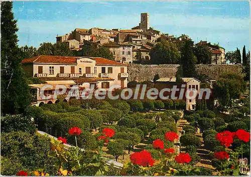 Cartes postales moderne Paysages de France Saint Paul de Vence Alpes Maritimes vue generale du Village a gauche la Resi