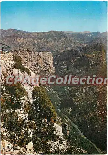 Moderne Karte Les Gorges Pittoresque du Verdon Route des Cretes Belvedere du Tilleuil et le GrandCanyon