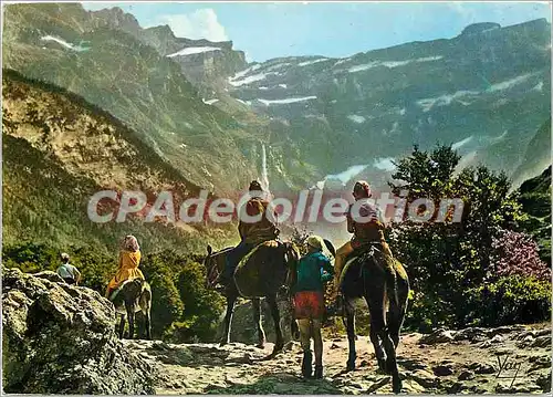 Cartes postales moderne Nos Belles Pyrenees Gavarnie (H P) Depart pour le Cirque