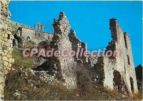 Moderne Karte Gorges du Loup Cote d'Azur les Ruines de Greolieres