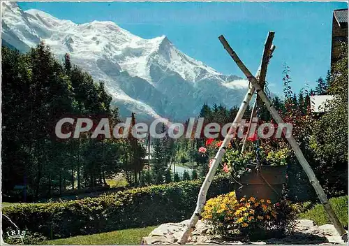 Cartes postales moderne Chamonix Mont Blanc L'Aiguille du Gouter 3817 m) le Mont Blanc (4807 m)