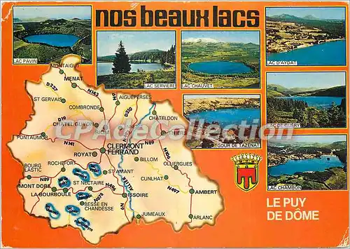 Cartes postales moderne Beaux site de l'Auvergne Nos Beaux Lacs