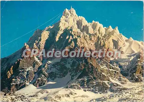 Cartes postales moderne Chamonix Mont Blanc Feerie Blanche sur l'Aiguille du Midi (3842 m)