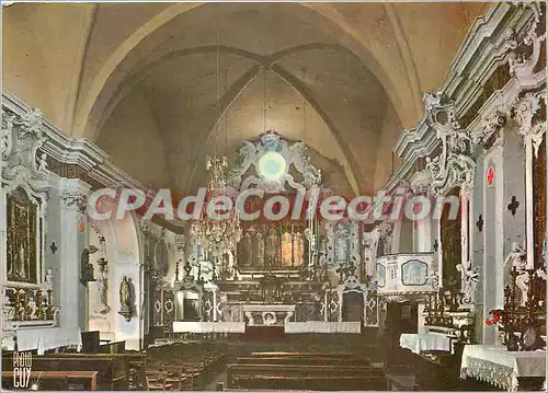 Cartes postales moderne Luceram Alpes Mmes alt 665 m iterieur de l'Eglise du 15 e spossedant de tres belles oeuvres d'a