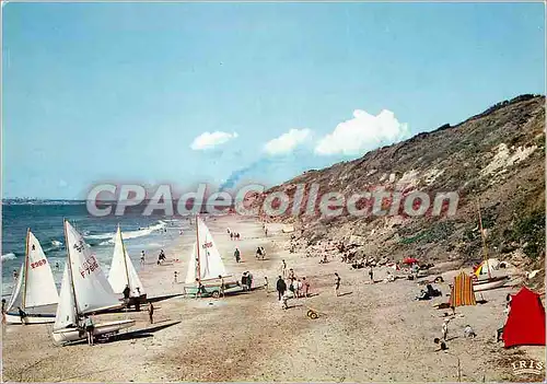 Cartes postales moderne Trouville Reine des Plages Ecile de Voile et les Rochers Noires