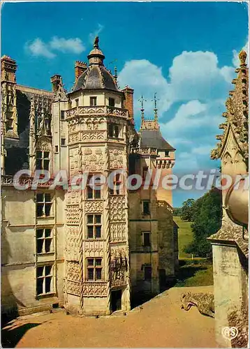Moderne Karte Route Jacques Coeur Chateau de Meillant (Cher) Tour dU Lion