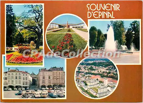 Cartes postales moderne Epinal le jardin du Cours le parc des Expositions le bassin du Cours