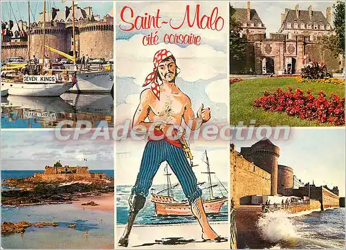 Cartes postales moderne Saint Malo Cite Corsaire La Grande Porte les Portes St Vincent et St Thones et le Fort national