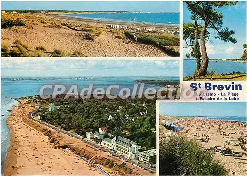 Cartes postales moderne Stt Brevin Vue du ciel la foret les dunes la plage