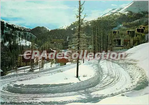 Moderne Karte Vars (Hautes Alpes) Station de neige