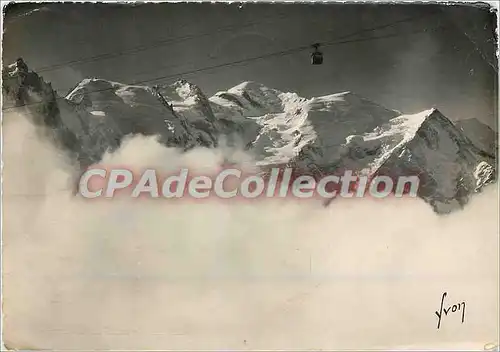 Cartes postales moderne Chamonix (Hte Sav) Aiguille du Midi Mont Blanc du Taoul Mont Maudit Mont Blanc