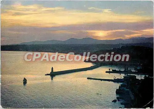 Cartes postales moderne La Cote d'Azur Nice Coucher de Soleil sur la Baie des Anges