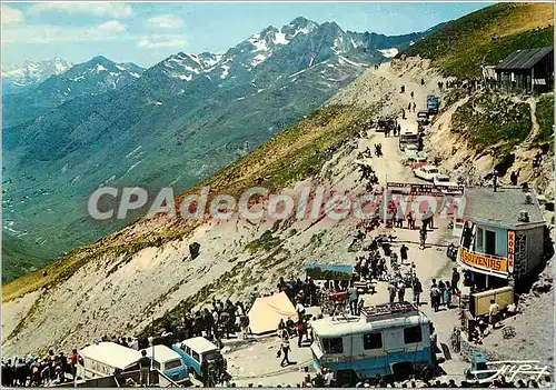 Cartes postales moderne Les Pyrenees Le col du Tourmalet (2114 m) Depart de la route du Pic Midi de Bigorre