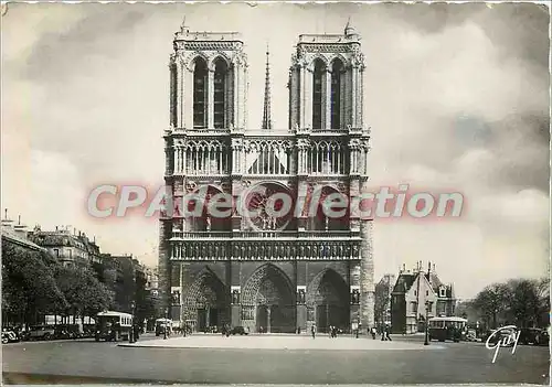 Cartes postales moderne Paris et se merveille Cathedrale N D et le parvis