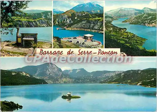 Cartes postales moderne Barrage de Serre Poncon (H A) construit a 120 m au dessus de l'ancien lit de la Durance