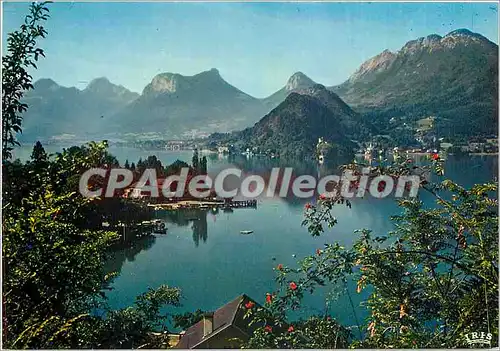 Cartes postales moderne Lac d'Annecy Baie de Talloires et presqu'il de Duingt