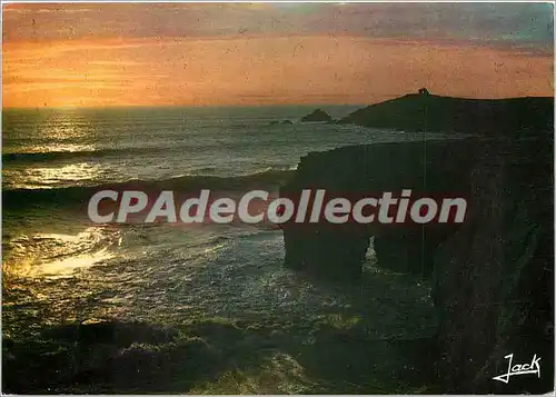 Cartes postales moderne Couleurs de Bretagne Feerie du Soir sur la mer