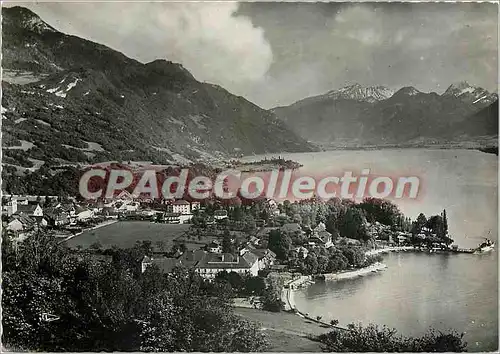 Cartes postales moderne Lac d'Annecy Talloire vue generale