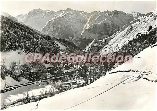 Cartes postales moderne Bareges (1300 m) Bareges et le Pic d'Ardiden 2988 m vus du Telepherique