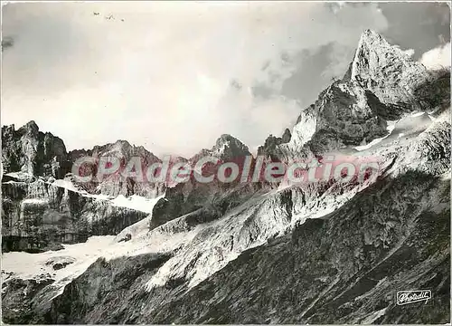 Cartes postales moderne En Oisans la Vallee du Veneon la Berarde 1720 4103 m la face sud et le Pic Nord