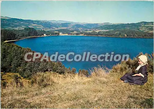 Cartes postales moderne Les Belles Images du Vivarais Lac d'Issarles Alt 1000 m Cratere d'un ancien volcan Prof 130 m d