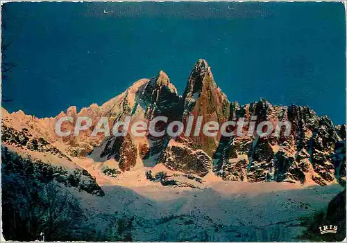 Cartes postales moderne Chaminox Mont Blanc Coucher de Soleil sur les Drus